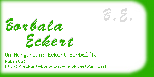 borbala eckert business card